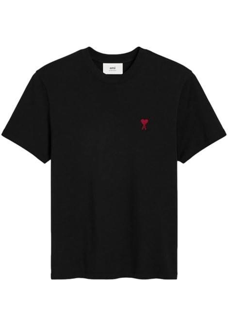 t-shirt adc uomo nera AMI PARIS | BFUTS035.724001